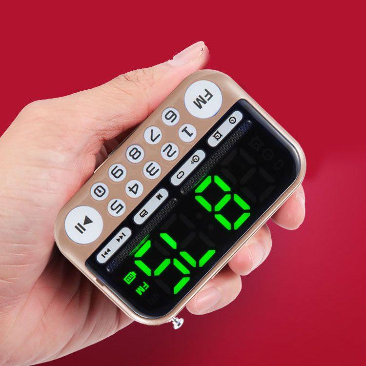 Mini difuzor radio FM portabil Player muzical Card TF USB pentru PC iPod Telefon cu afișaj LED Alarmă HiFi de dans -25