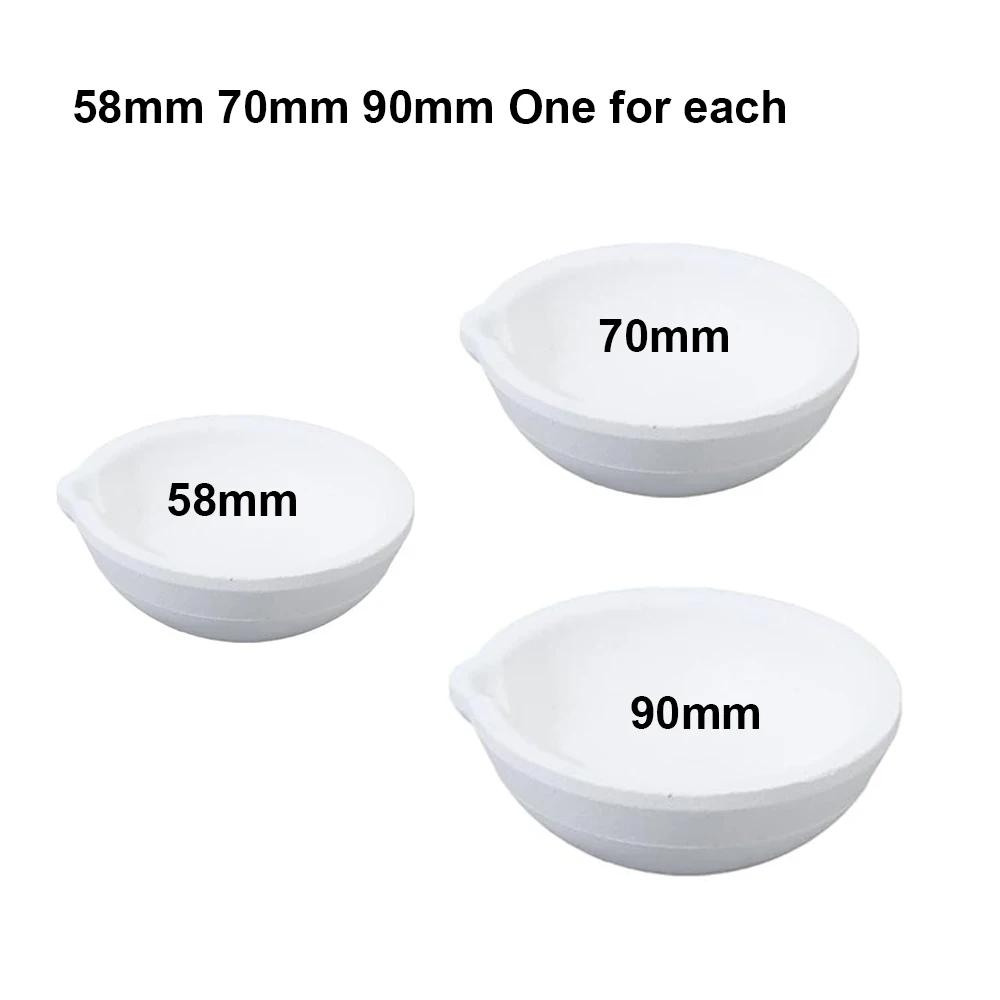 1/4pcs 100g-5000g High Temperature Quartz Silica Smelting Crucible Smelting Casting Refined Golden Silver Jewelry Casting Tools