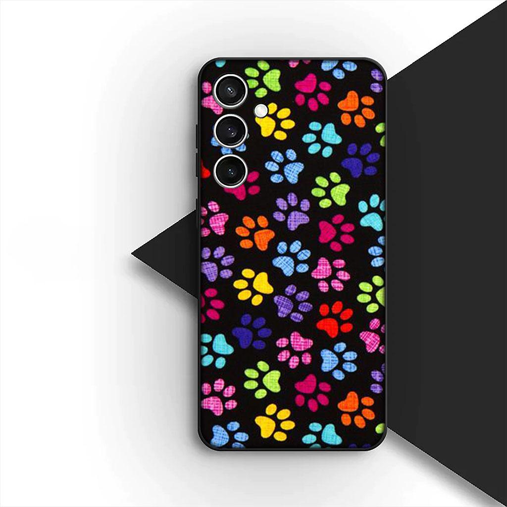 Phone Cover for Motorola Moto G55 G45 G75 G85 G13 Edge 50 30 Fusion 40 NEO Ultra Pro Soft Case Cat Cute Dog Paw Wallpaper