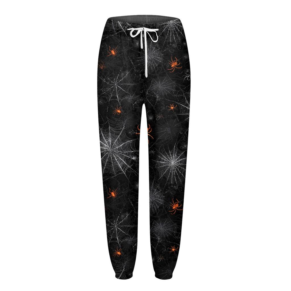 Women's Sports Pants With Pockets Fashion Print Elastic Waist Pants Casual Sweatpants Pants