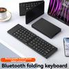 Foldable Wireless Keyboard Slim Portable Bluetooth Keyboard Rechargeable Folding Keyboard for IOS Windows Android iPad