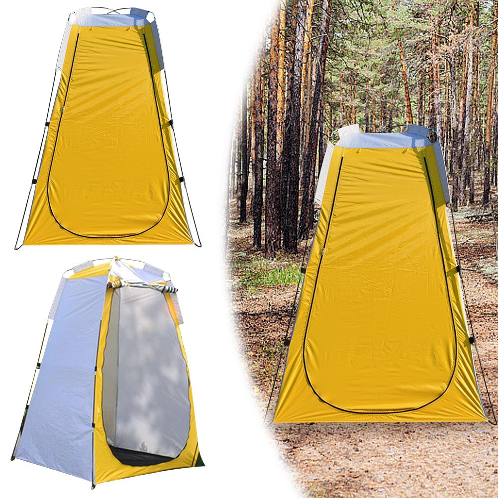 Changing Room Shelter Tent UV Protection Camping Mobile Toilet Tear-Resistant Beach Shower Toilet Tent for Hiking Travel