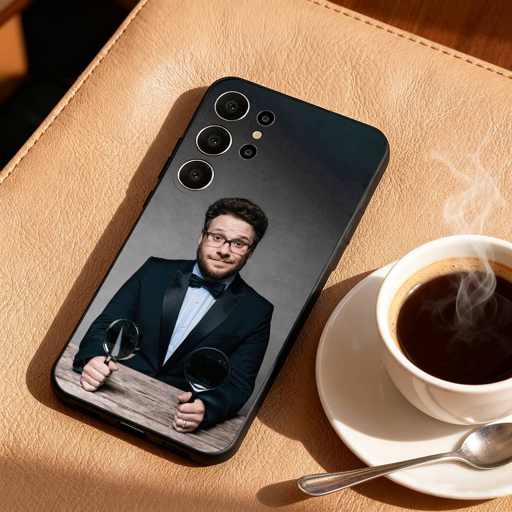 

Seth Rogen Canadian Actor Phone Case For Samsung S26,S25,24,23,22,30,21,10,9,Ultra,Plus,Lite,FE Soft Black Case Samsung S25