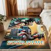 1PC Custom Name American Freedom Truck Eagle Theme Floor Mat Ideal for Living Room, Game Rooms, Office, Bedroom,Floor Mat Playful Design