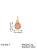 CARLIDANA Bohemian Gold Plated Stainless Steel Water Drop Shaped Natural Stone Pendant Fashion Charms Pendant for Jewelry