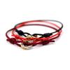 Hand-woven Three-Ring Colorful Bracelet: Lucky Couple Style Gift for New Year