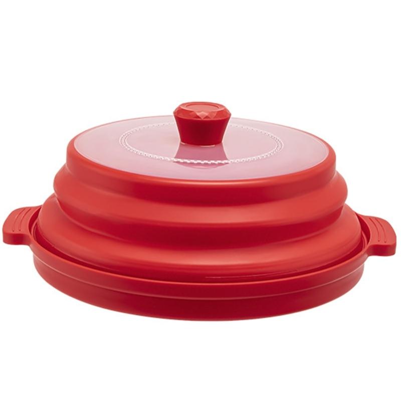 Удобная регулируемая крышка для микроволновки, термостойкая ручка, безопасна для посудомоечной машины, кухонный помощник