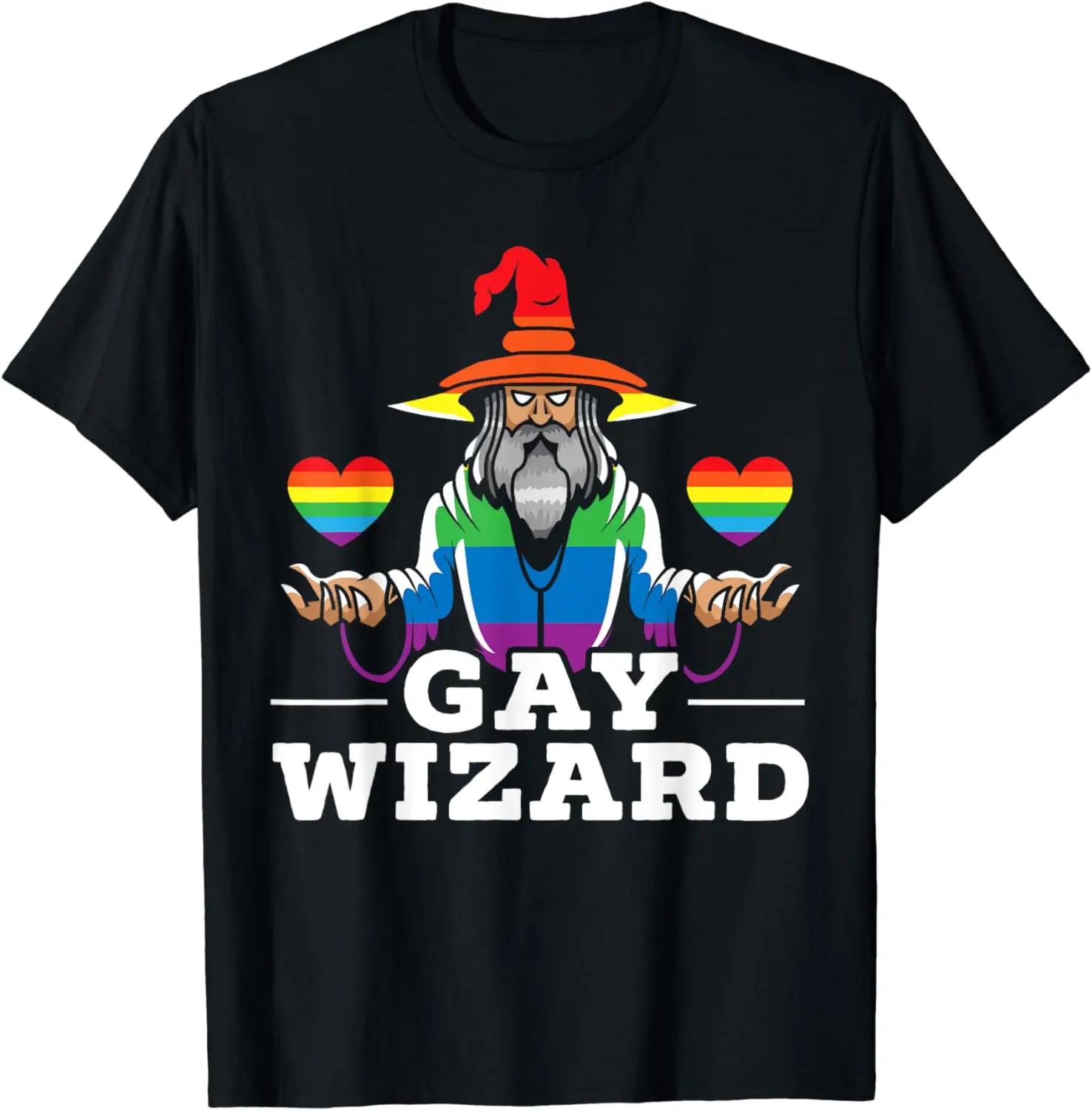 

Gay Wizard Rainbow Pride Month LGBT Gay Pride T-Shirt XXXXXL чорний