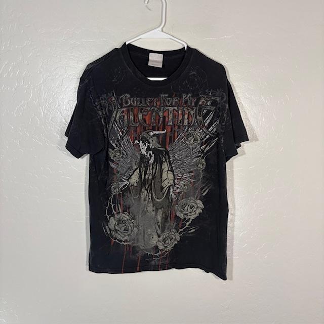 Bullet For My Valentine Shirt Mens Medium Black Band Graphic Metalcore Tee L
