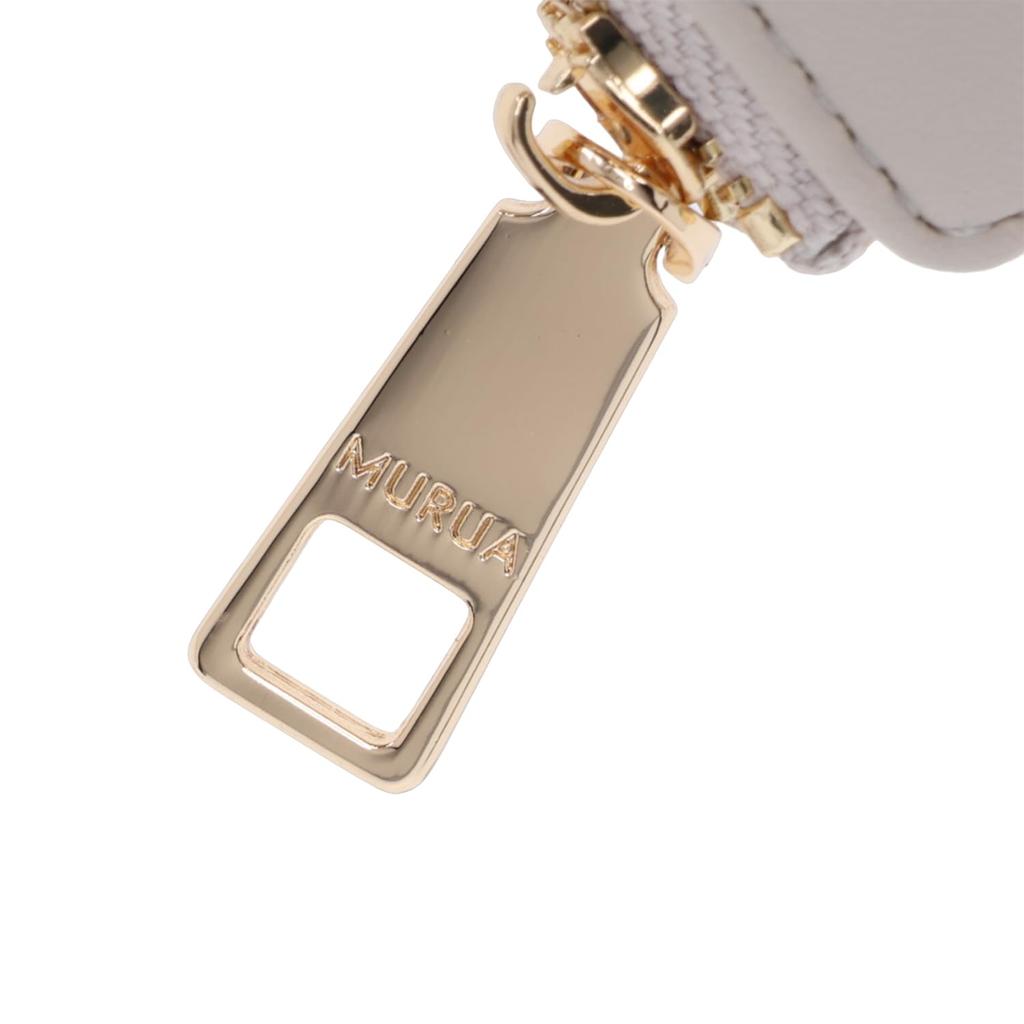 Key Case 5 Rows Zipper Keychain EMBOSS Mint [Murua] Women's L-shaped MR-W1214