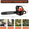 Upgrade 58cc Gas Chainsaw 20 Inch 2-Stroke Gas Powered Chainsaw Air-Cooled Gas Chain Saw Handheld Gasoline Chain Saw for Wood Cutting