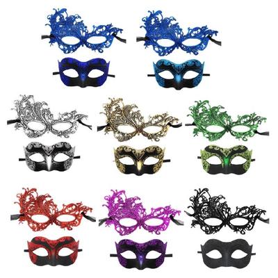 Set of 2 Delicate Masquerades Mask Sophisticated Masquerades Balls Mask Comfortable Costume for Parties and Event