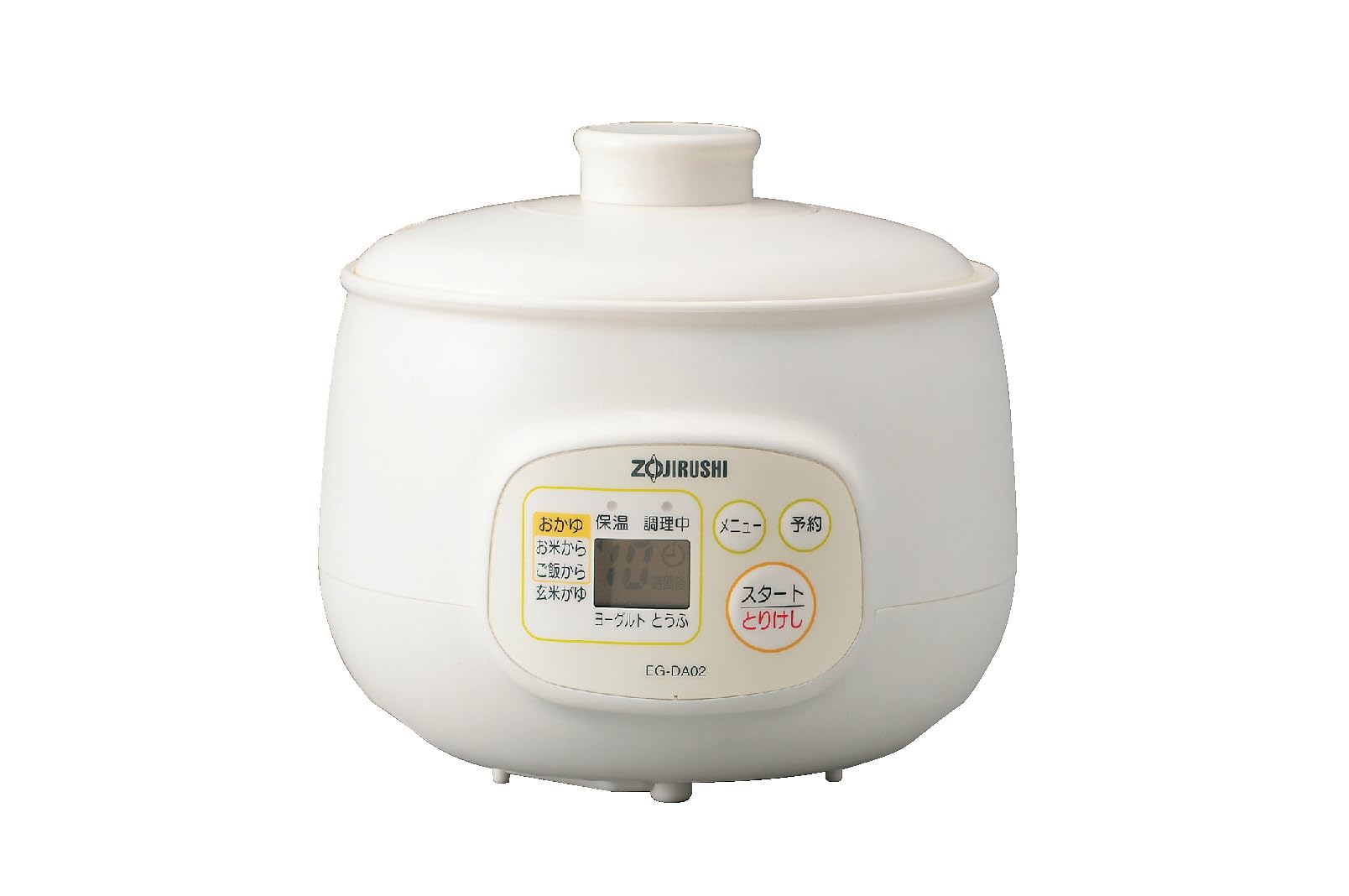 

Zojirushi microcomputer porridge maker cup 5 cups of EG-DA02-WB White