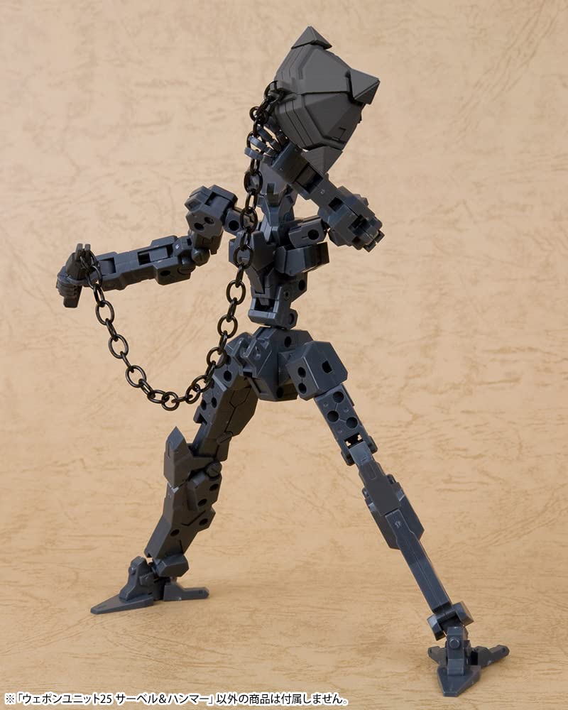 KOTOBUKIYA M.S.G Modeling Support Goods Weapon Unit 25 Saber & Hammer, Total Length Approximately 215mm, Non-Scale Plastic Model