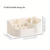 Multi-Functional 2-in-1 Desk Organizer Rotating Storage Box Large Capacity Office Supplies Stationery Markers Cosmetic Organizer
