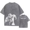 2025 Anime Attack on Titan Trička Vintage Prané Tričko Harajuku Oversize Bavlněné Tričko Bavlna Móda Streetwear Unisex Top