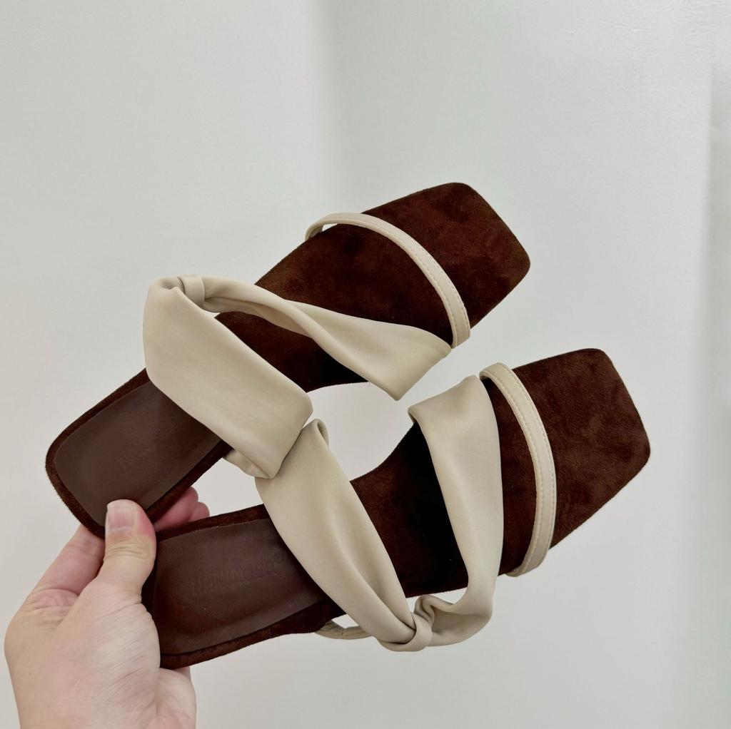 Women Slippers Premium French Wedge Heel Cool Slippers Women's Outer Wear 2025 New Summer Temperament High Heels Sandals Women