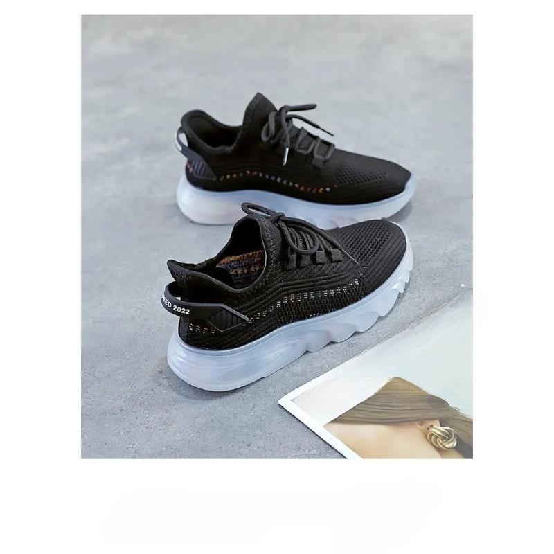 Women's Fashion Platform Sport Shoes Autumn Breathable Outdoor Running Sneakers Lightweight Casual Tennis Shoes