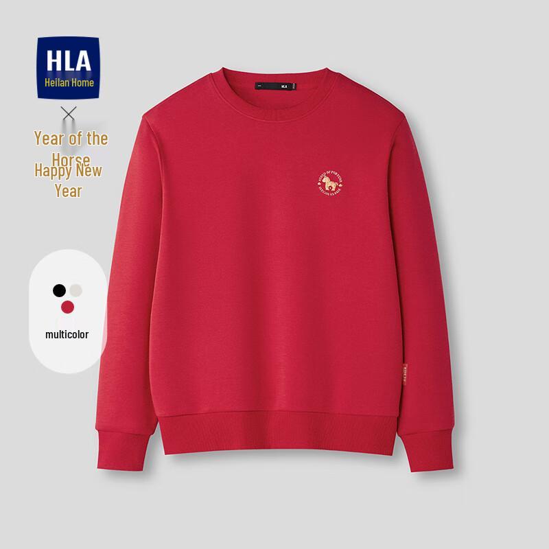 Мужской свитшот с круглым вырезом HLA Год Лошади XL