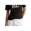 Polo Ralph Lauren Letter Logo Print Round Neck Short Sleeve T-Shirt Women T-Shirt Brown 211892611-002
