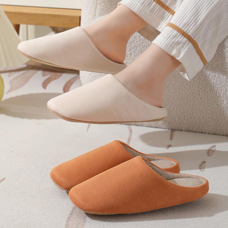 Slippers Women Winter Unisex Home Slippers Soft Warm Plush Indoor Flat Slides Non-slip Coples Men Bedroom Light Slience Shoes