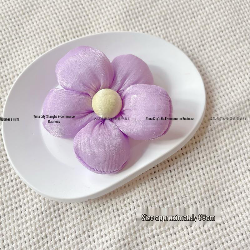 Lurex Cotton-Filled Flower DIY Brooch for Phone Cases, Clothes, Shoes, and Socks
