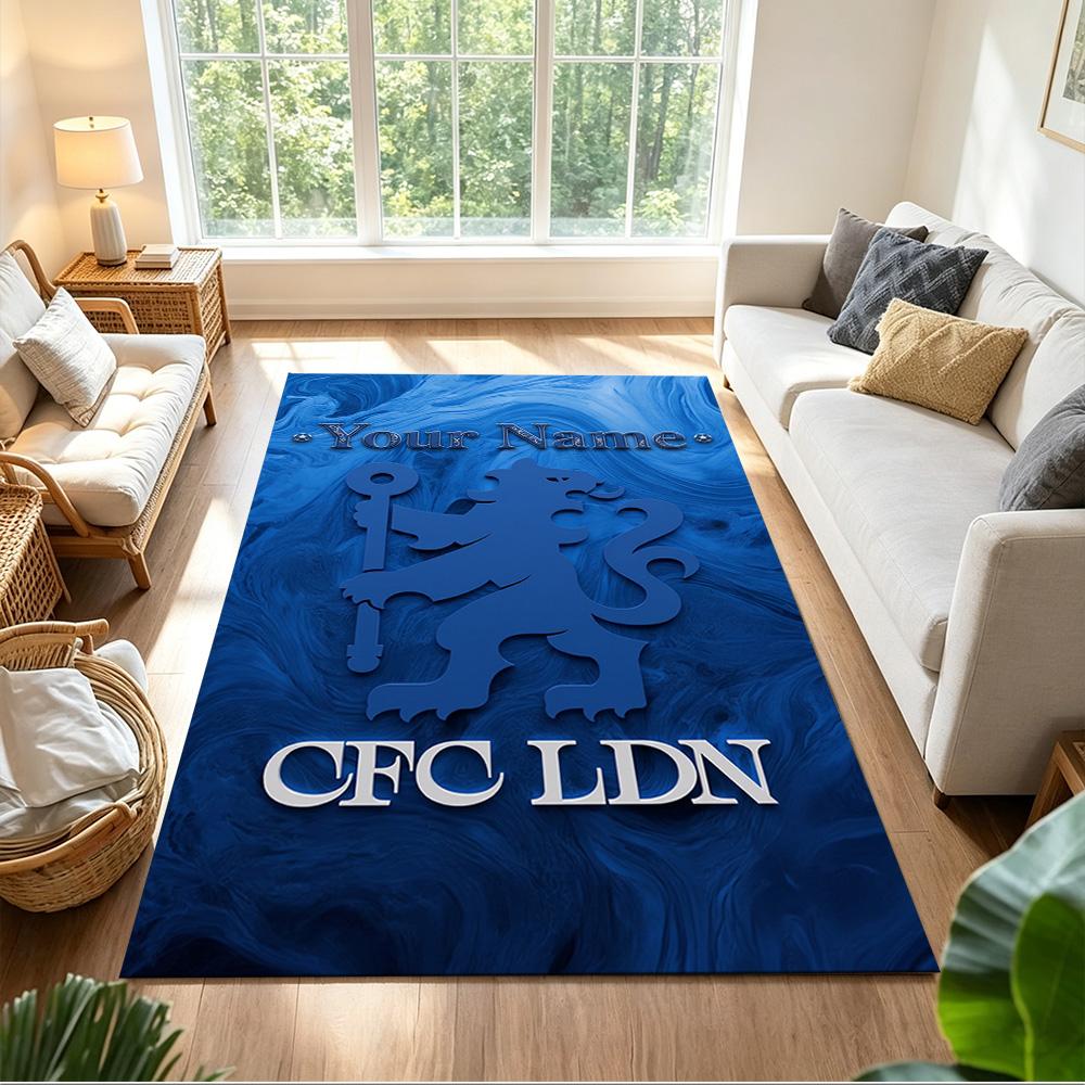 Chelsea Fc Football Player Customized Name Floor Mat Design for Study room Game Room Decorate room Dormitory Antislip Carpet Decorate Offices