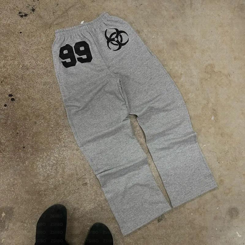 European and American street digital print Y2K men's and women's loose and personalized hip-hop casual pants