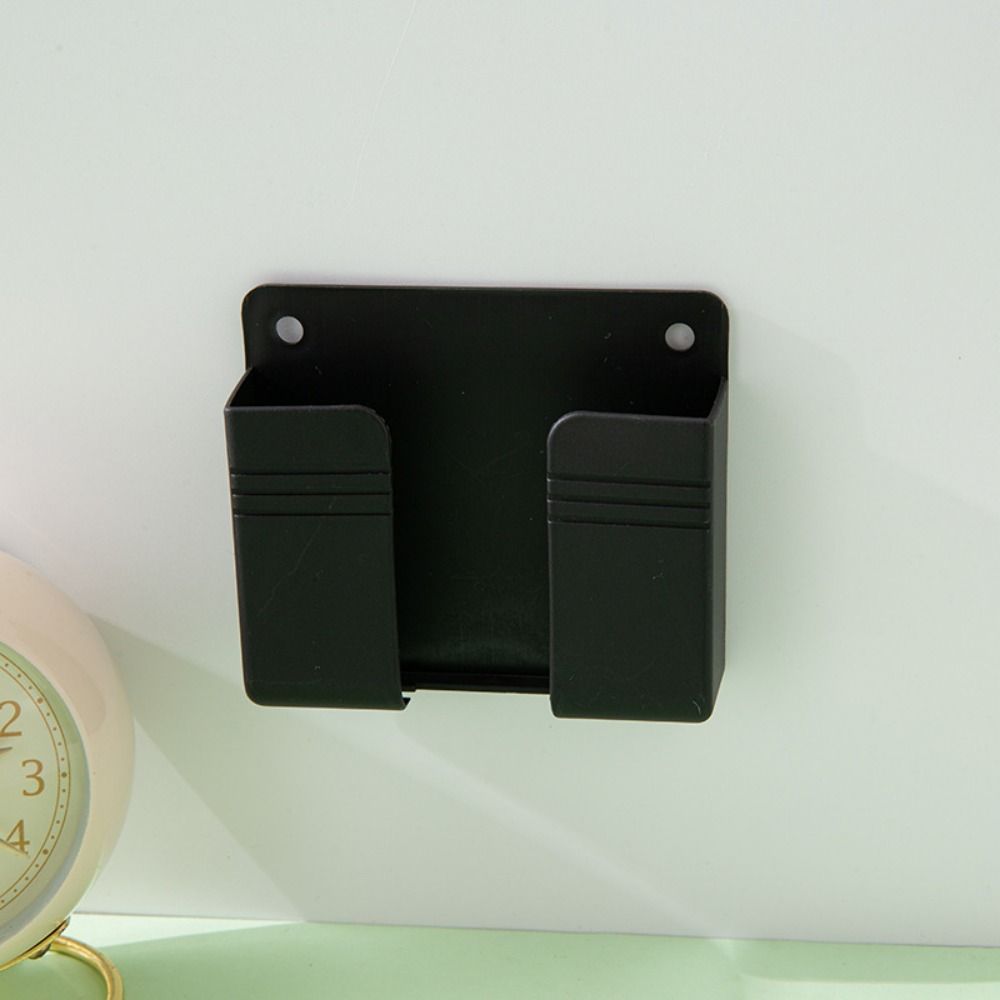 4Pcs Punch Free Remote Control Storage Rack Plastic Charging Phone Stand  Office