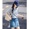 Women's 3D Letter Round Neck T-Shirt