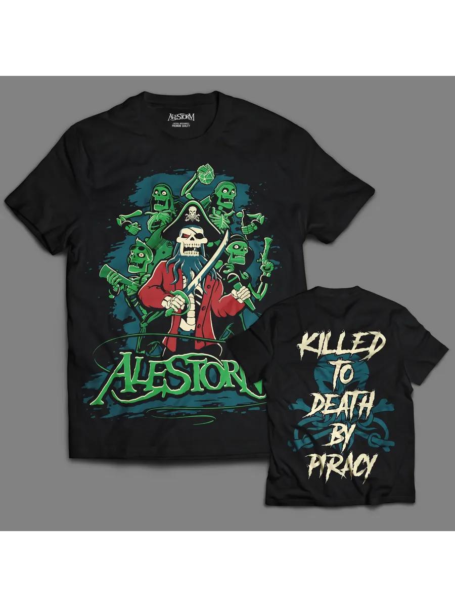 

Men s Alestorm Graphic T-Shirt, 100% Cotton Crew Neck Short Sleeve Tee, Casual Summer Top for Daily Wear and Gift S