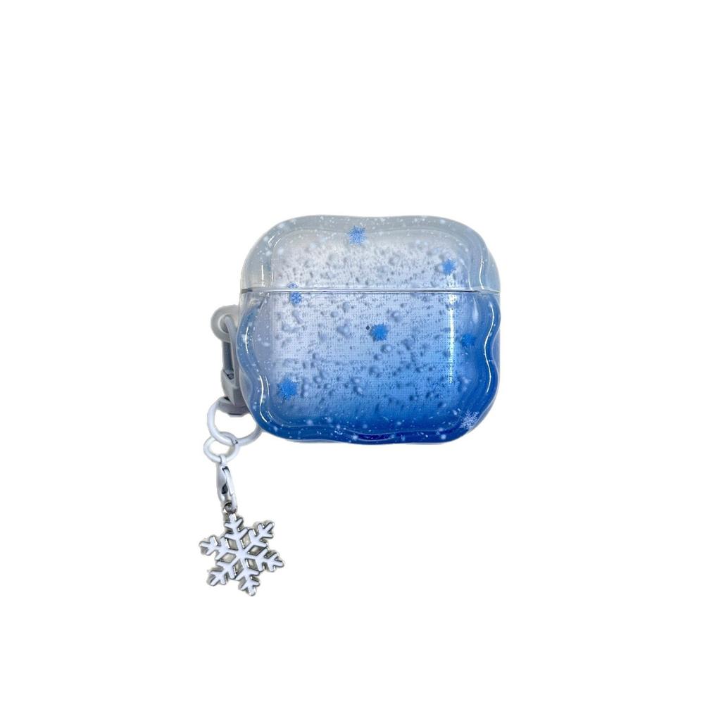 Creative blue snowflake for AirPods 1 case apple 1/1 generation AirPods pro1 earphone case female