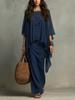 European and American Women's Clothing Summer New Sleeveless Vest Dress Chiffon Shawl with Two-piece Holiday Dress