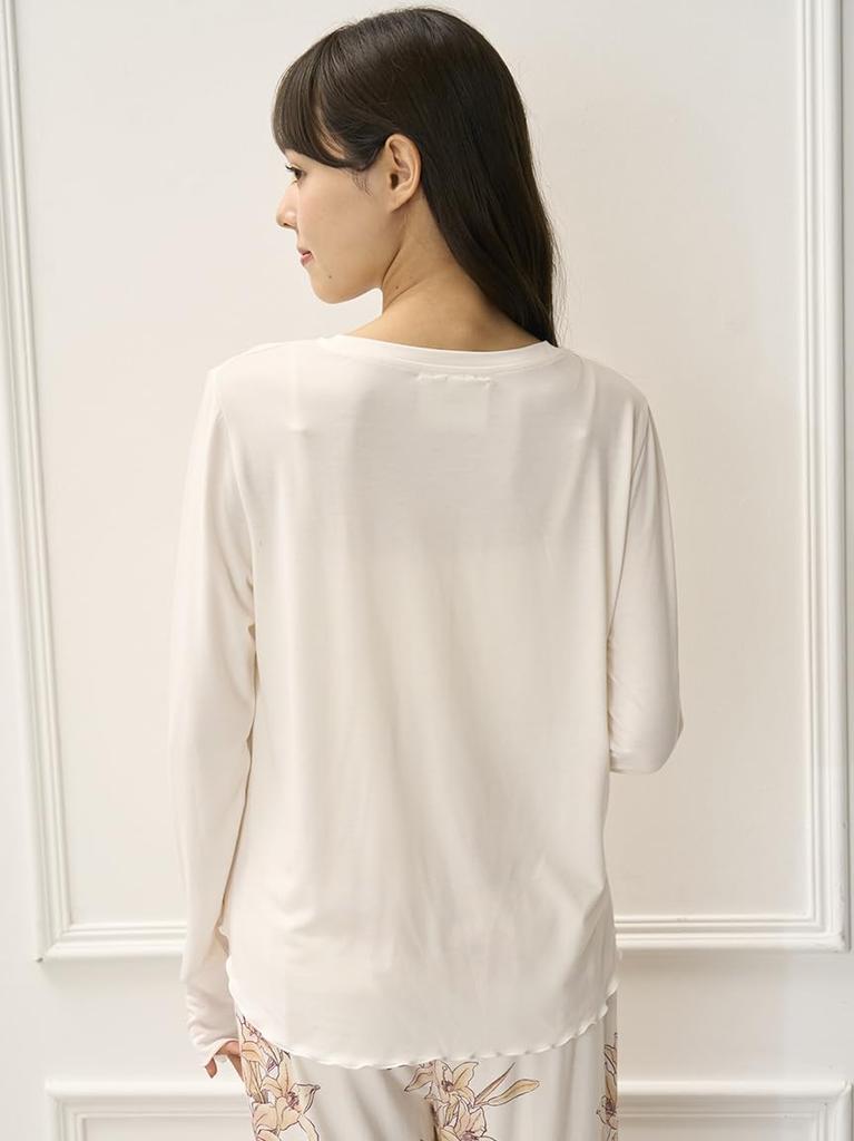 Gelato Pique MUCHA Long PWCT254341 OWHT Free Size One-Point T-Shirt