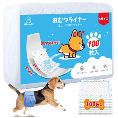 Dog Diaper 100 Highly Stays In Dog Manner Belt Pad for Boys and Side Leak Elderly Dog Marking Pee Absorption Sheet for S Size Liner, Pieces,