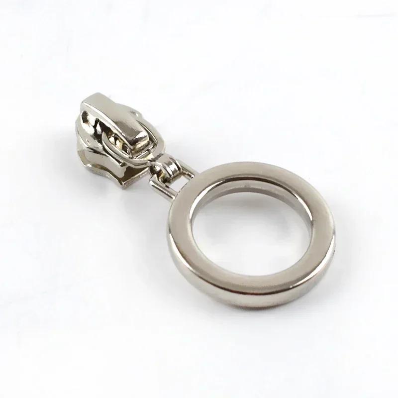 Meetee 5/10/20Pcs 5# Zipper Puller for Nylon Zippers Plastic Coil Zips Slider Heads Repair Kits DIY Garment Sewing Accessories