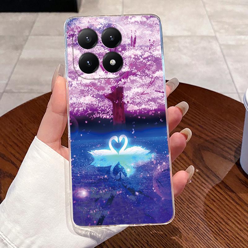 For Xiaomi 15T Case Aesthetic Fashion Cute Cat Astronaut Soft Silicone TPU Back Cover For Xiaomi 15T Pro Transparent Phone Case