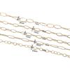 1Meter/Lot 304 Stainless Steel 5 Sizes Oval Shape Handmade Chains for DIY Necklace Bracelets Jewelry Making Accessories