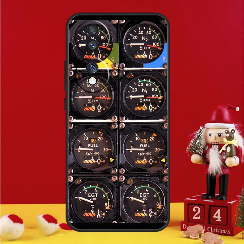 Aircraft Cockpit Dashboard Case For Honor Magic 7 6 8 Pro Honor Win X9a X9b X9c X9d X8c X8b 50 70 90 200 400 Lite Cover