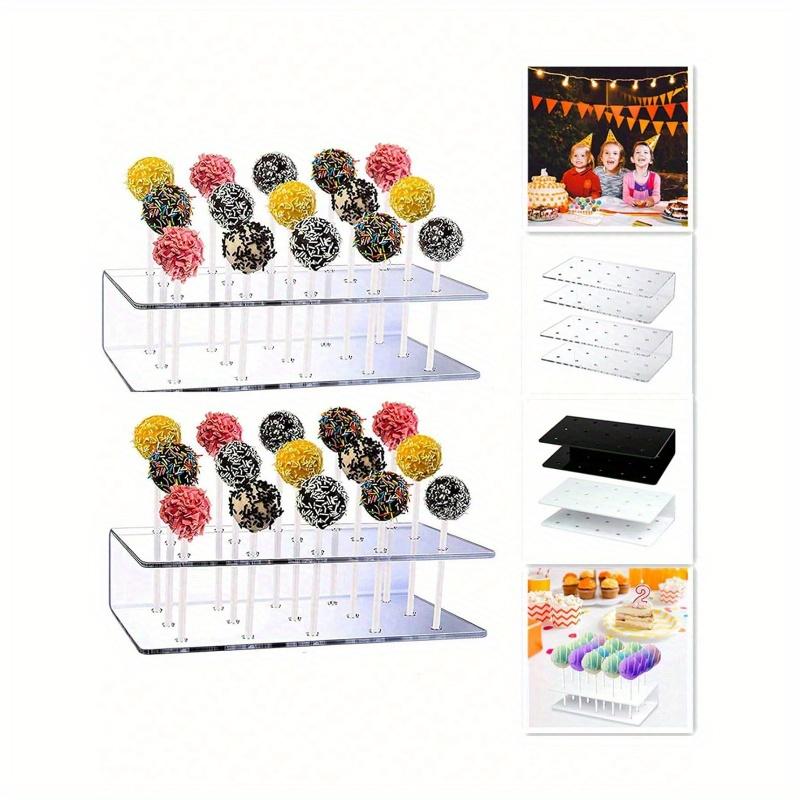 1pc Clear Acrylic Cake Stand, Dessert Display Rack, Birthday Party Gathering Table Decoration, Christmas