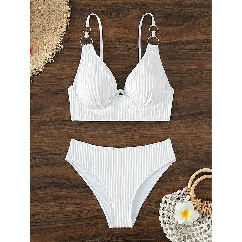 Swimsuit Bikini Two Piece Swimsuits Women Push Up Summer Bathing Suit Beachwear High Waist Swimwear