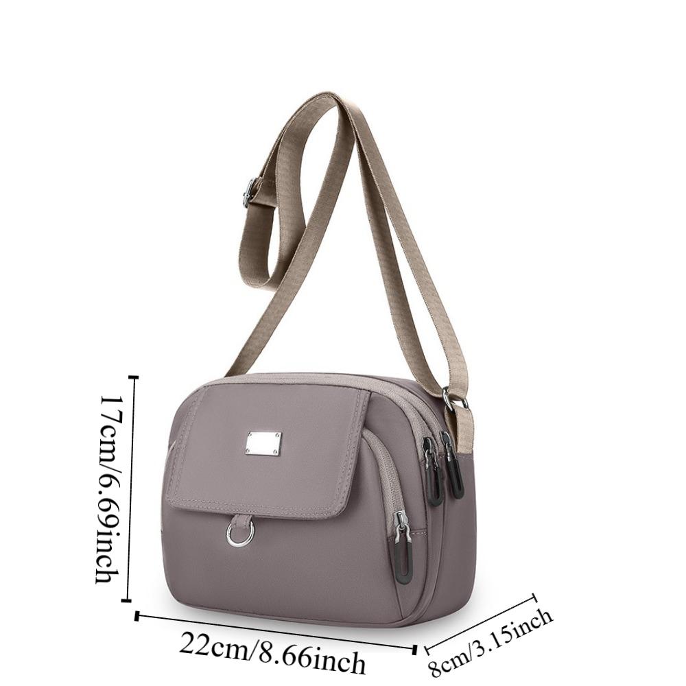 Multi-pocket Mobile Phone Shoulder Bag Large Capacity Women Oxford Messenger Bag  Travel
