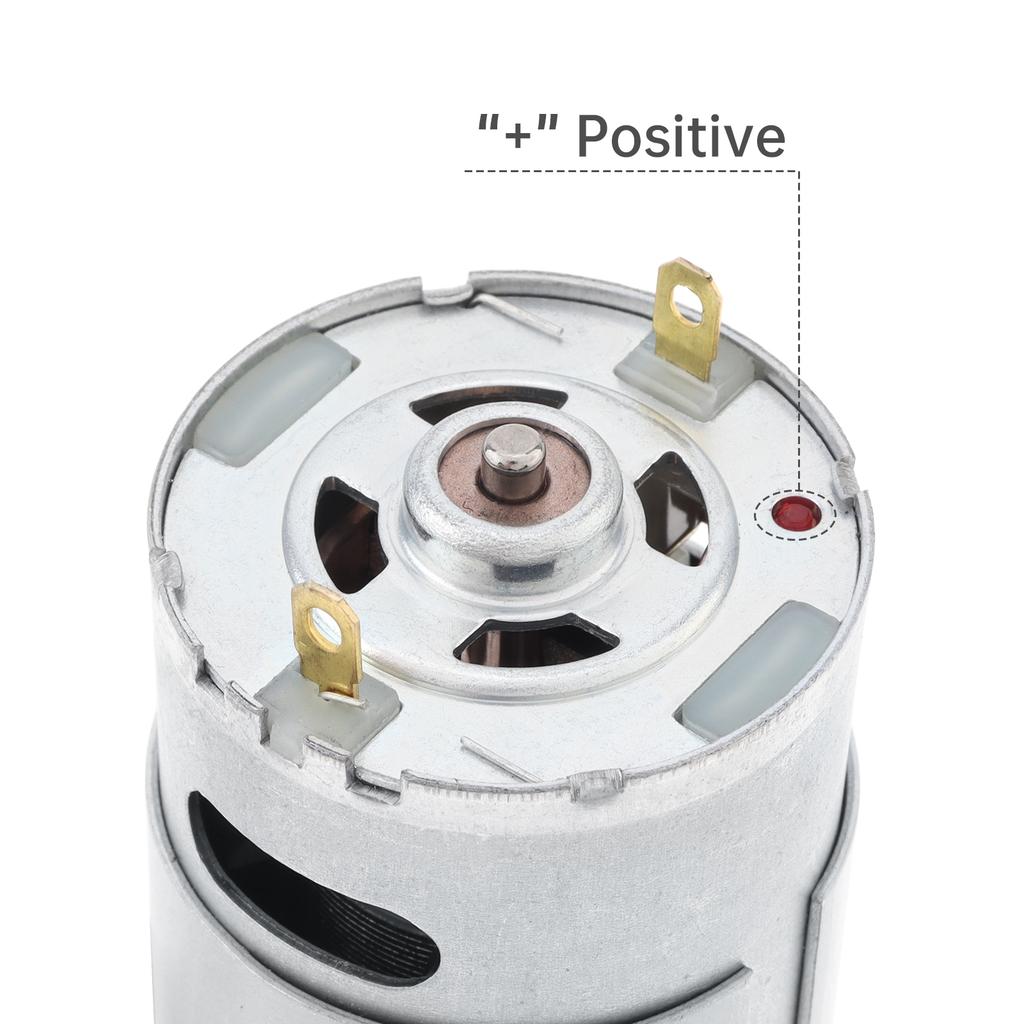 RS550 24V 25000RPM Høyhastighets DC-motor 10 tenner gir 10x13mm Elektrisk kjøretøy oppgradering erstatning