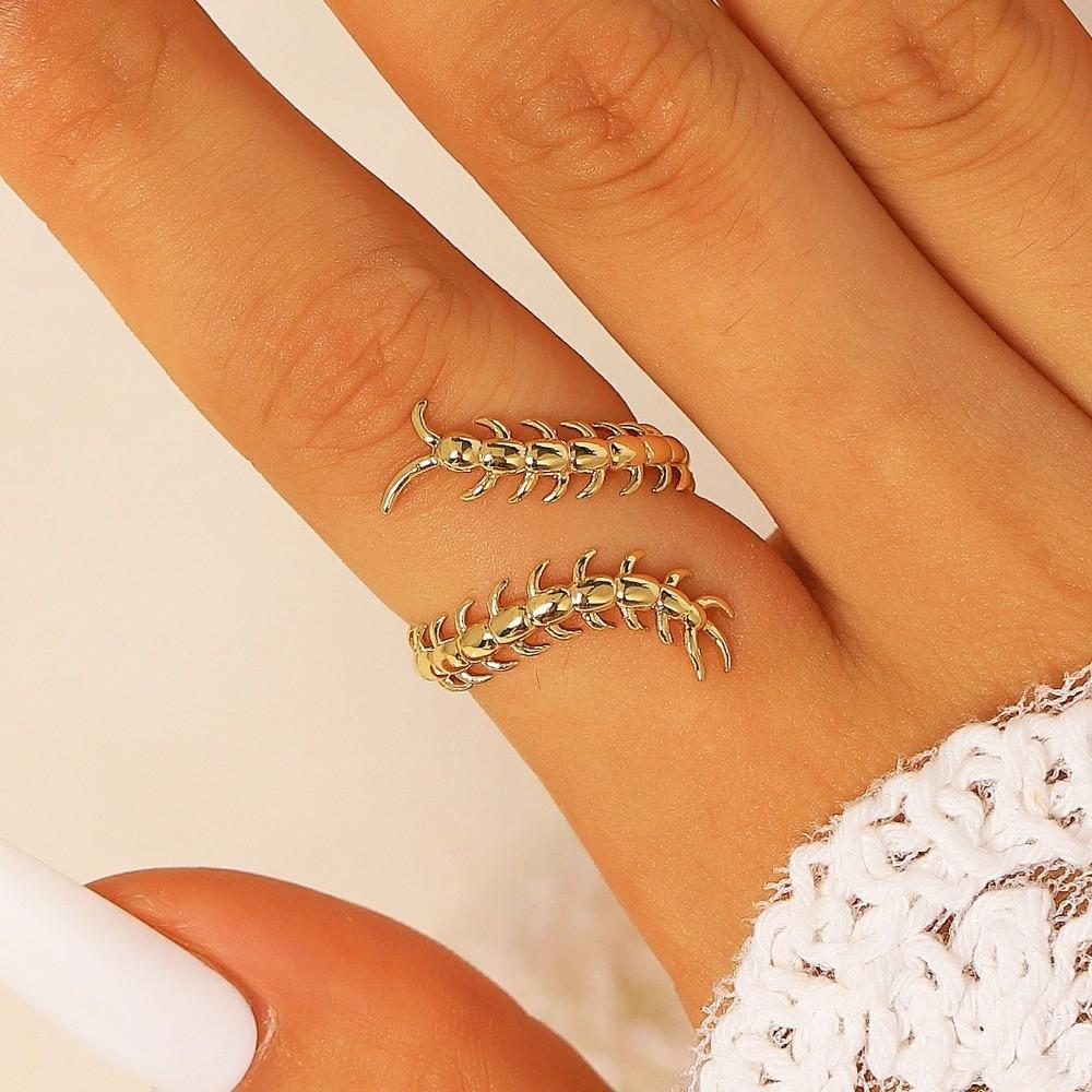 Unique Design Centipede Cartilage Jewelry Stainless Steel Insect Piercing Ring Brooch  Party