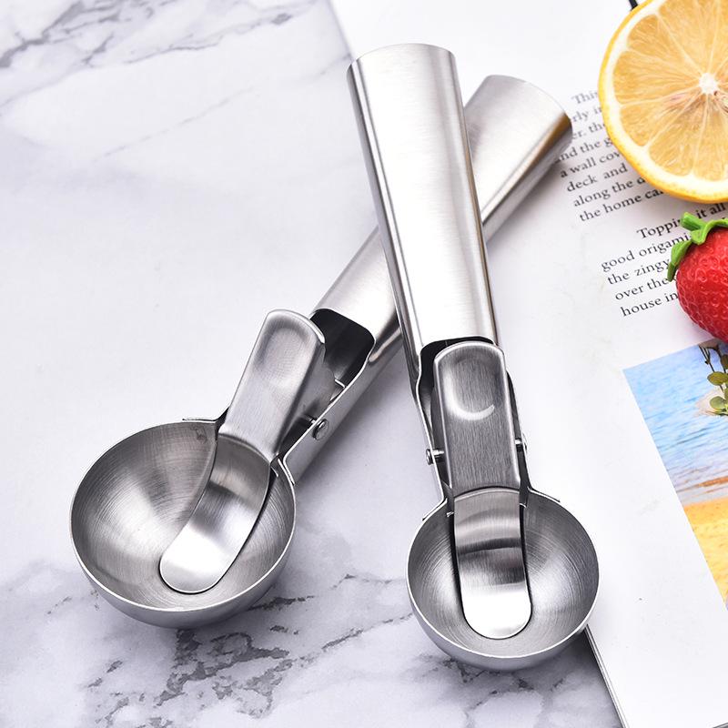 Stainless Steel Multifunctional Ice Cream and Fruit Baller Spoon