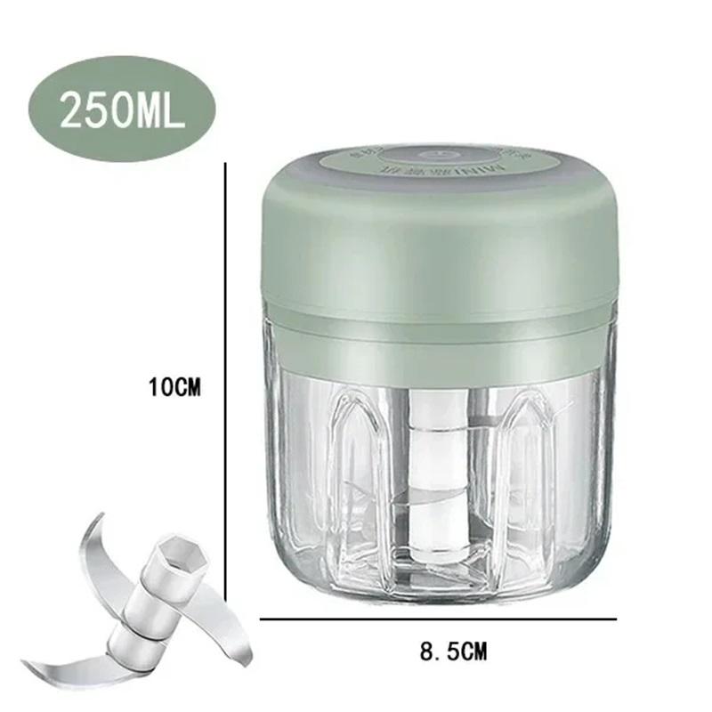 100/250ML Electric Mini Garlic Masher Kitchen Portable Food Chopper USB Charging Electric Garlic Chopper Food chopper Gadgets