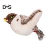 Interactive Flapping Wings Cat Toy Touch Activate Electric Flying Birds Toy with Chirping Sounds Indoor Hanging Simulation Plush Sparrow for Cats And