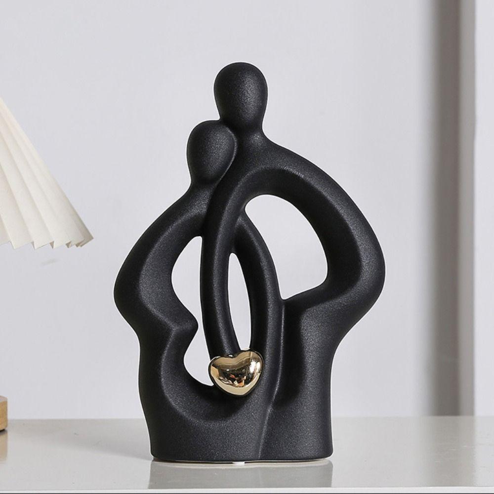 Abstract Character Ornaments Simple Lovers Sculpture Nordic Style Miniatures Figurine  Gift