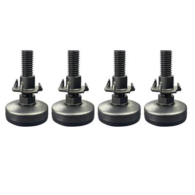 4Pcs Leveling Feet Adjustable Furniture Levelers,Heavy Duty Leg Levelers Screw On with Threaded Inserts for Table,Cabinet,Sofa