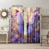 Set Of 2 Versatile Polyester Transparent Curtains Home Decoration Butterfly Use Bedrooms Living Rooms Curtain Perfect For Room